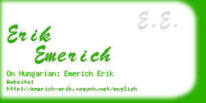 erik emerich business card